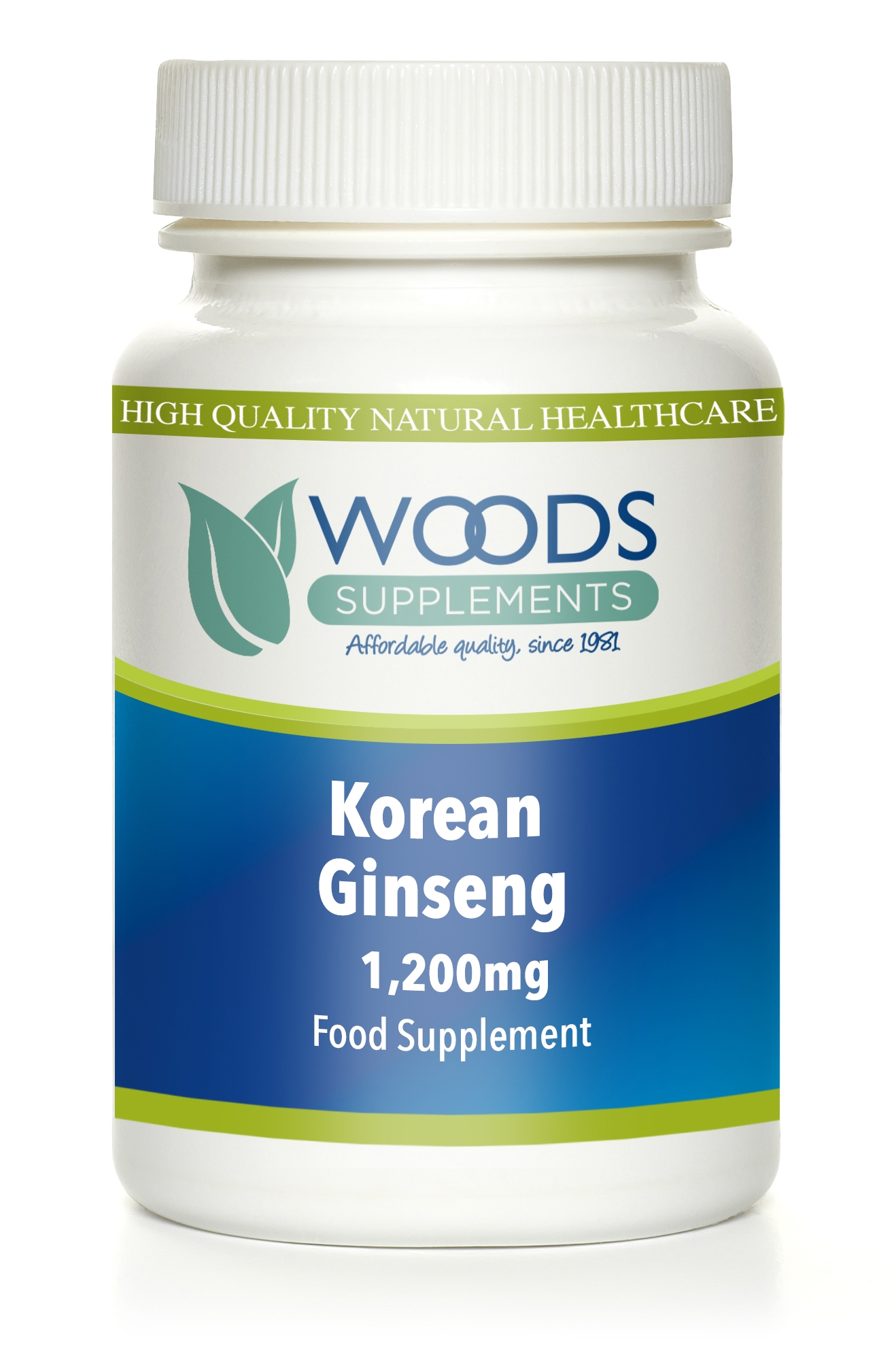 Korean Ginseng 1200mg Woods Health Supplements And Vitamins